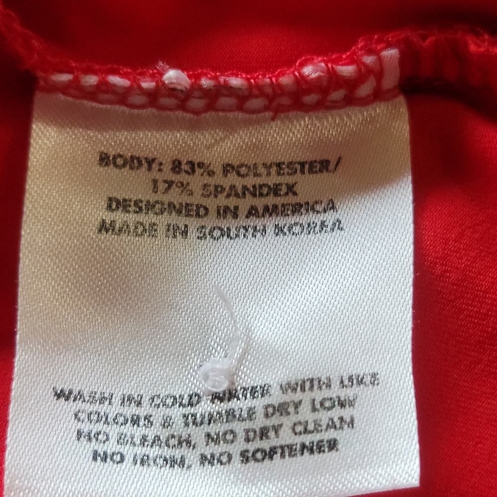 Rhoback Size Medium Vibrant Red Polo Shirt Like New - Picture 6 of 7